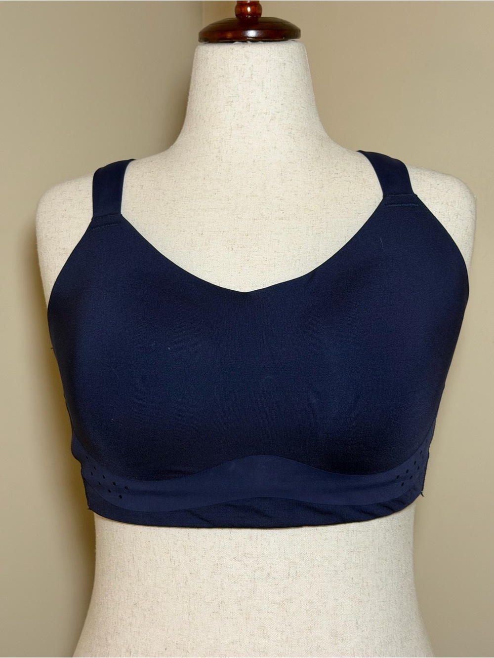 Calia Sports Bra 36DD Navy High Support Racerback Athletic Workout